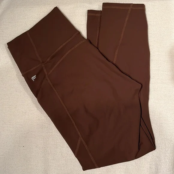 Fabletics Oasis PureLuxe High-Waisted 7/8 Leggings brown M - Picture 8 of 8